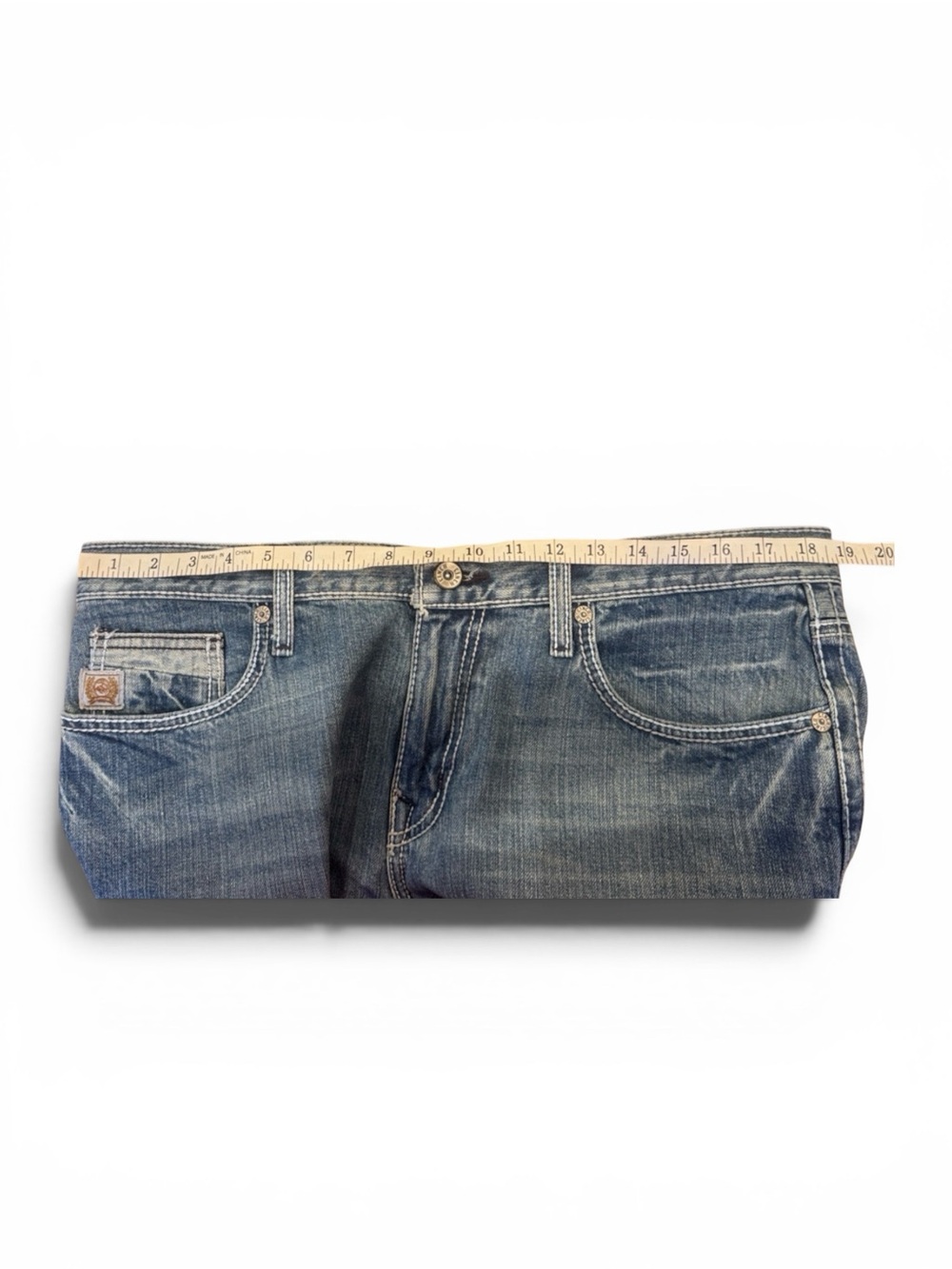 Mens Ian Cinch Light Wash Jeans - Picture 11 of 11